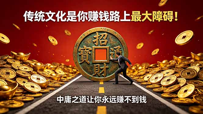 付费文章：传统文化是你赚钱路上最大障碍！中庸之道让你永远赚不到钱-优优云创网