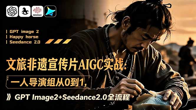 文旅非遗宣传片AIGC实战：一人导演组从0到1，GPT Image2+Seedance2.0全流程-优优云创网