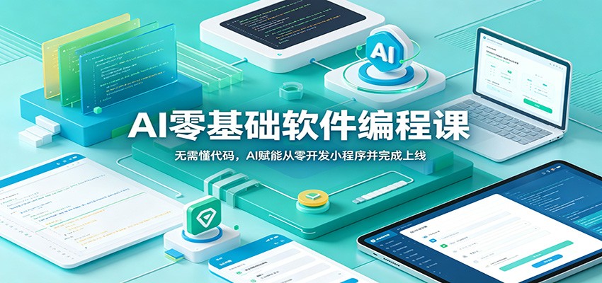 AI零基础软件编程课：无需懂代码，AI赋能从零开发小程序并完成上线-优优云创网
