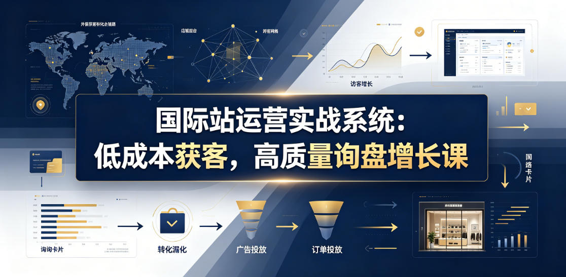 20260624100231630-046a5b8340c471c8734adb604053c4a2 国际站运营实战系统:低成本获客,高质量询盘增长课(更新26年)