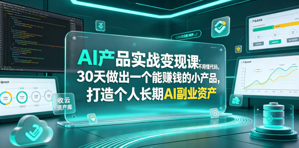 20260624100329650-e4220f1828fd37625c3ef71c3d0bcac8 AI产品实战变现课,不用懂代码,30天做出一个能賺钱的小产品,打造个人长期AI副业资产