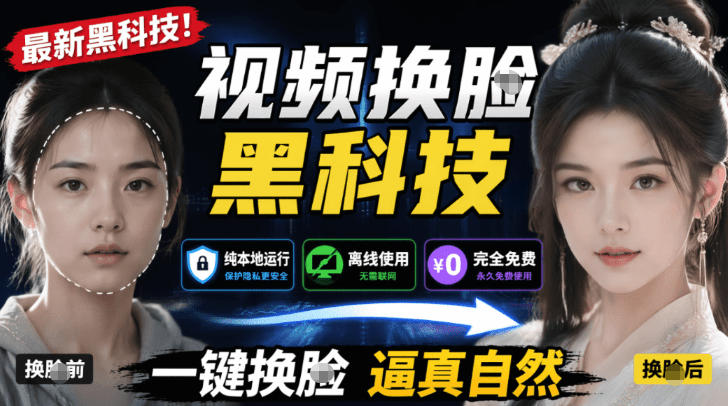 20260624120544228-239c80c4e0c3d2939c838adbcc6aef22 AI人工智能如此夸张?一键视频换Lian黑科技,纯本地离线运行,本地视频换Lian娱乐工具,AI FaceSwap