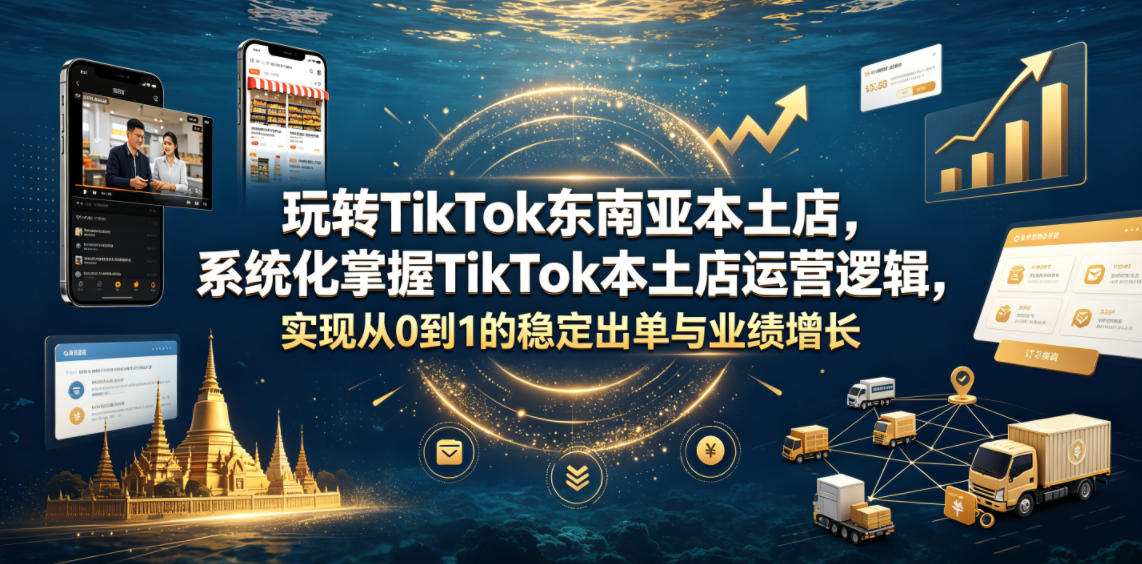 20260625104132821-a71a87e84d166f60d9d30858e4c76671 玩转TikTok东南亚本土店,系统化掌握TikTok本土店运营逻辑,实现从0到1的稳定出单与业绩增长