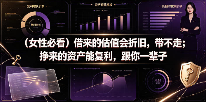 20260625140504556-cbb0063547d5175307a1af856d26f95d 付费文章:(女性必看)借来的估值会折旧,带不走;挣来的资产能复利,跟你一辈子