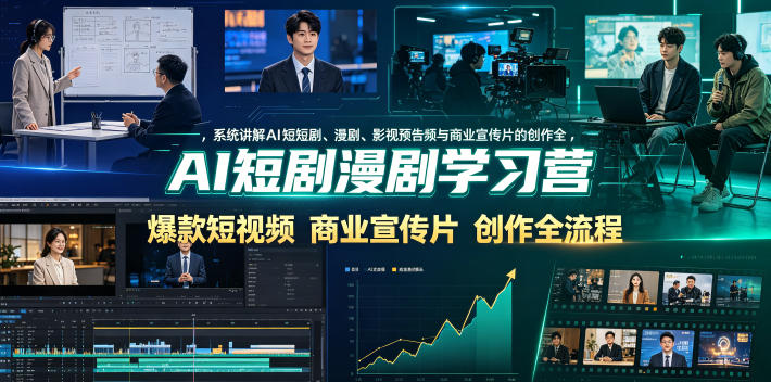 20260626142332352-54e478b29e4396ae5074eb0ff8282c67 AI短剧漫剧学习营,系统讲解AI短剧、漫剧、影视预告片、爆款短视频与商业宣传片的创作全流程