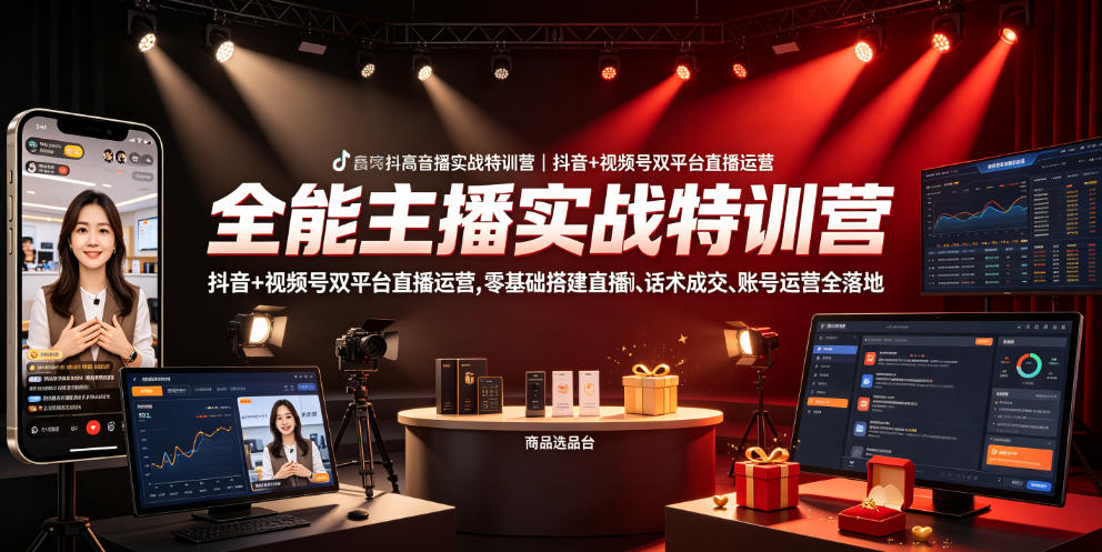 20260701225737114-883dfcb068c13fb977bb5a5be8d54c90 全能主播实战特训营|抖音+视频号双平台直播运营,零基础搭建直播间、精准选品、话术成交、账号运营全落地