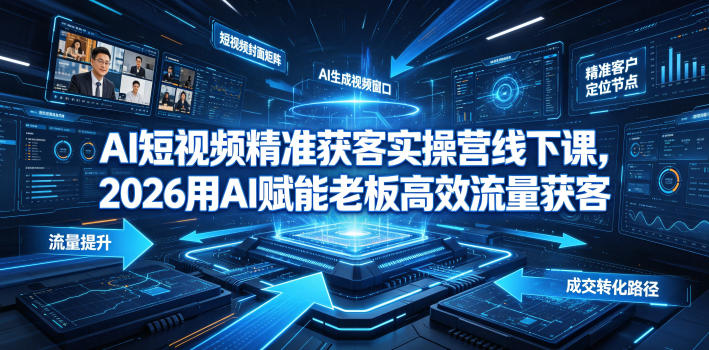 20260702124956844-95c89db2c006da2f04fa8c55fbbe2a04 AI短视频精准获客实操营6月10-14号线下课,2026用AI赋能老板高效流量获客
