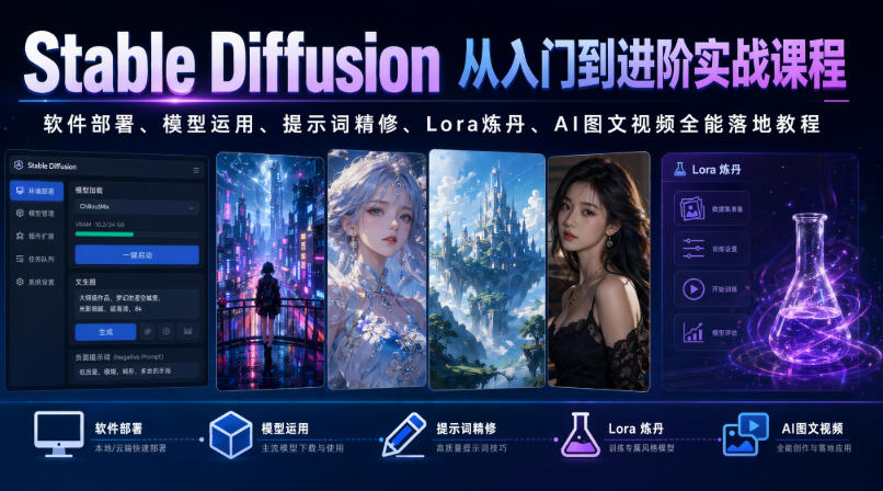 20260703103119893-906e1a3ef3c0a7043725296abbd4284b Stable Diffusion从入门到进阶实战课程|软件部署、模型运用、提示词精修、Lora炼丹、AI图文视频全能落地教程