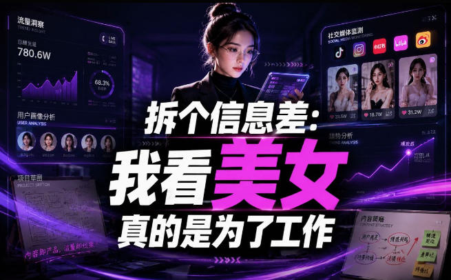 20260703120540963-86dfa65146ec790cbf56dc5123f258ca 【理直气壮】我给看美女找了一个非常恰当的理由,信息差项目