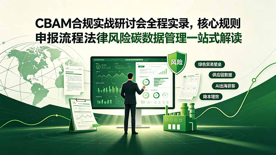 CBAM合规实战研讨会全程实录,核心规则申报流程法律风险碳数据管理一站式解读-优优云创网