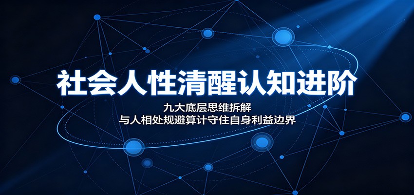 社会人性清醒认知进阶:九大底层思维拆解,与人相处规避算计守住自身利益边界-优优云创网
