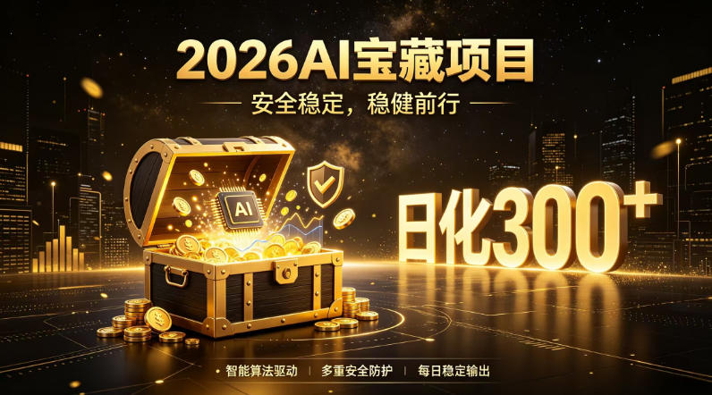 2026AI安全掘金项目,日化稳定300+,无需人为干预操作,当天见收益,操作简单【揭秘】-优优云创网