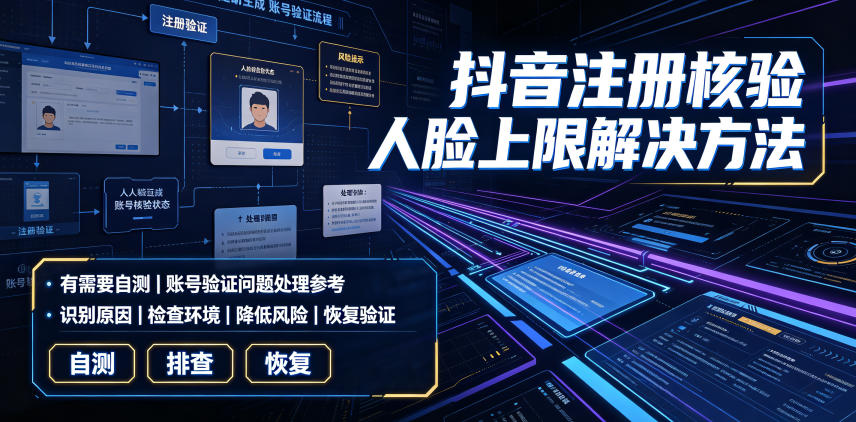 20260714221425922-2e72f67fd7b29d68b9c5adb137f5b365 抖音注册核验人脸上限解决方法,有需要自测
