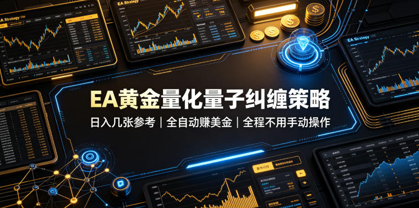 EA黄金量化量子纠缠策略，日入几张，全自动賺美金，全程不用手动操作！【揭秘】-优优云创网