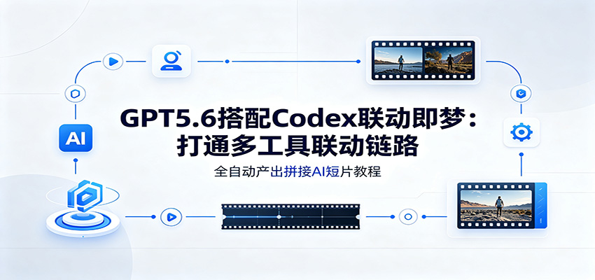 GPT5.6搭配Codex联动即梦:打通多工具联动链路,全自动产出拼接AI短片教程-优优云创网