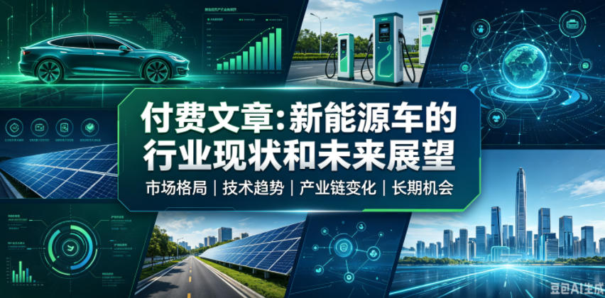 付费文章:新能原车的行业现状和未来展望-优优云创网