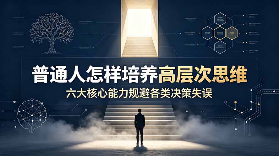 付费文章：普通人怎样培养高层次思维，六大核心能力规避各类决策失误-优优云创网