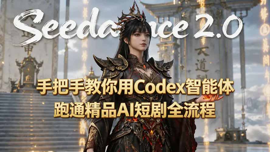 手把手教你用Seedance2.0+Codex智能体跑通精品AI短剧全流程(附3种skill技能-优优云创网