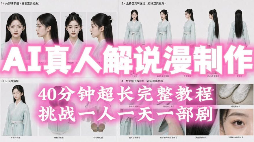 2026年AI真人解说漫剧自动批量化制作教程,40分钟超长完整,自动批量化制作,挑战一人一天一部剧!-优优云创网
