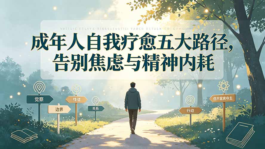 付费文章：成年人自我疗愈五大路径，告别焦虑与精神内耗-优优云创网
