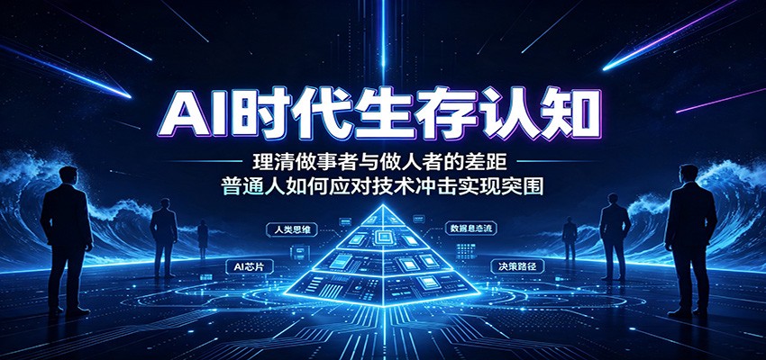 AI时代生存认知:理清做事者与做人者的差距,普通人如何应对技术冲击实现突围-优优云创网
