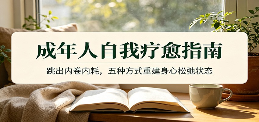 成年人自我疗愈指南：跳出内卷内耗，五种方式重建身心松弛状态-优优云创网