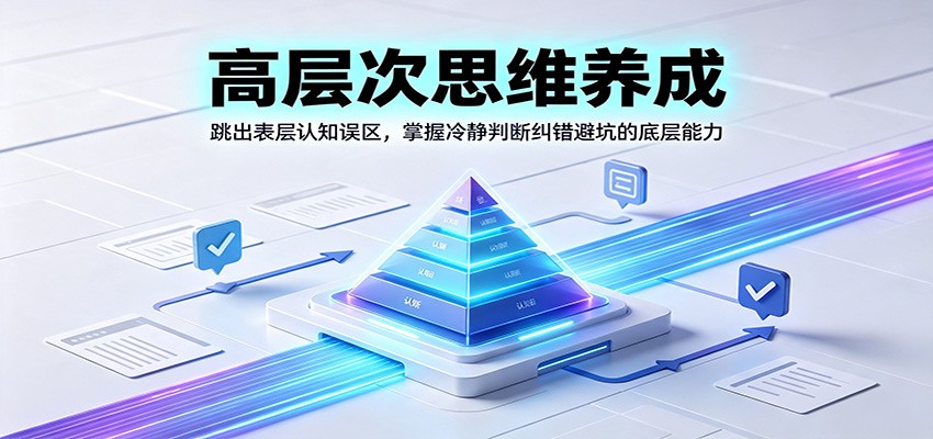 高层次思维养成：跳出表层认知误区，掌握冷静判断纠错避坑的底层能力-优优云创网