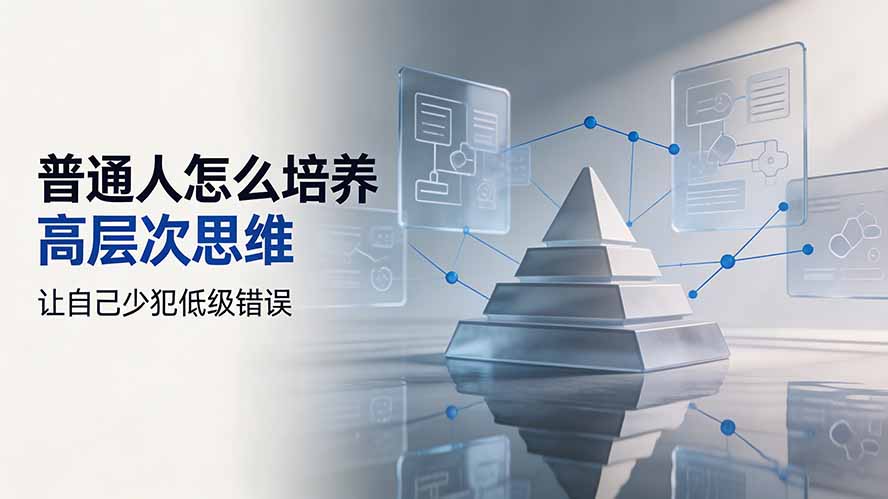 付费文章：普通人怎么培养高层次思维，让自己少犯低级错误-优优云创网