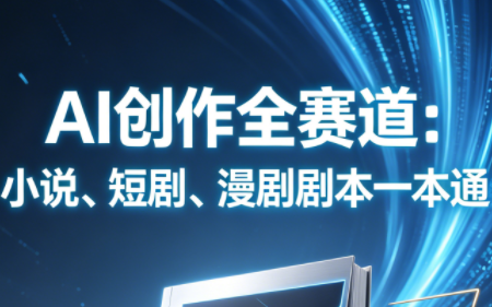 AI创作全赛道:小说、短剧、漫剧剧本一本通(更新7月)-优优云创网