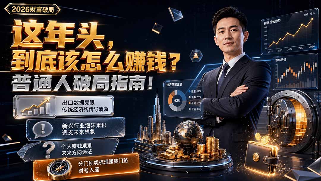 付费文章：这年头，到底该怎么赚钱？普通人破局指南！-优优云创网