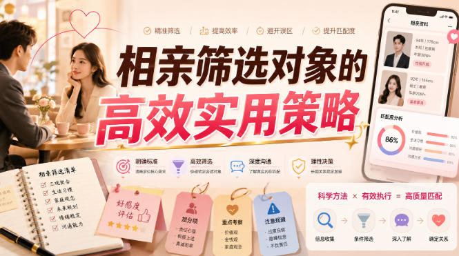 付费文章：相亲筛选对象的高效实用策略-优优云创网
