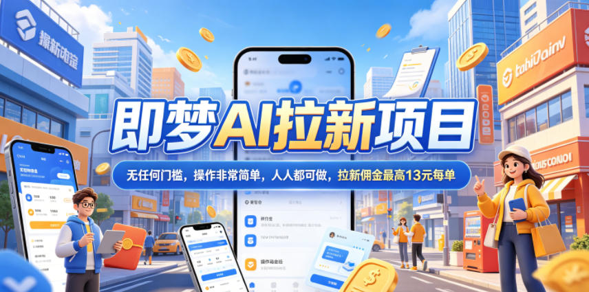 2026年即梦AI拉新项目最新玩法，无任何门槛，操作非常简单，人人都可做，拉新佣金最高13米每单(更新08月07日)-优优云创网