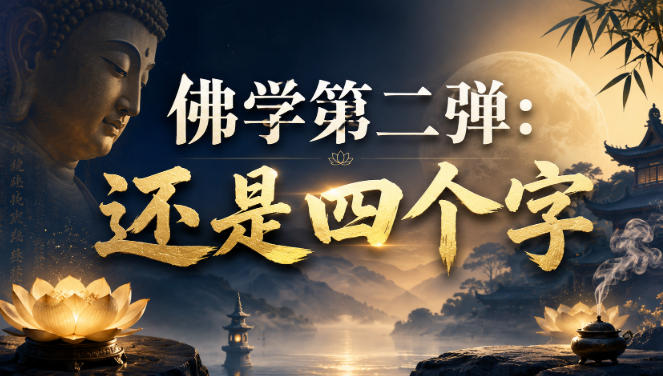 付费文章：佛学第二弹：还是四个字-优优云创网