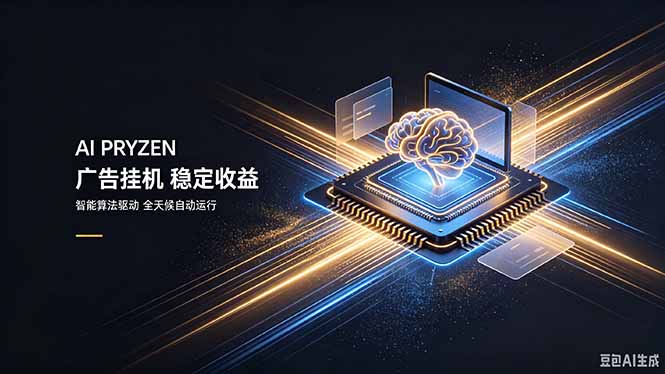 AI Pryzen 广告挂机|24小时自动跑,日入300-500,新手零门槛-优优云创网