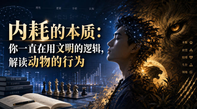 20260812122551512-c8217baf84d2a2ee363563bd9b36a990 付费文章:内耗的本质:你一直在用文明的逻辑,解读动物的行为
