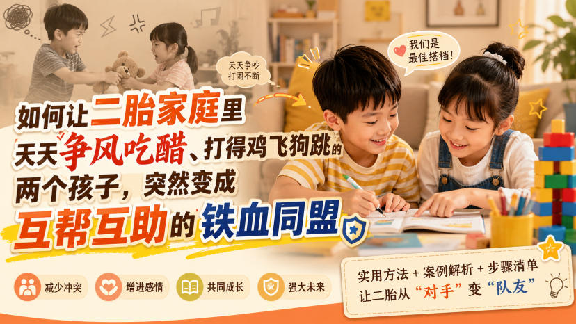 20260812143714479-96b69ee0029dd50ddfbe4471d679015d 付费文章:如何让二胎家庭里天天争风吃醋、打得鸡飞狗跳的两个孩子,突然变成互帮互助的铁血同盟?