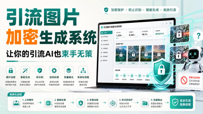 引流图片加密生成系统，让你的引流AI也束手无策-优优云创网