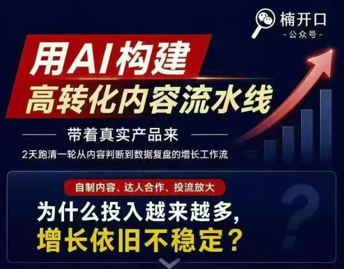 小红书AI内容生产2026年线下课完整现场还原版,用AI构建高转化内容流水线-优优云创网