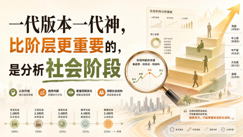 付费文章：一代版本一代神，比阶层更重要的，是分析社会阶段-优优云创网