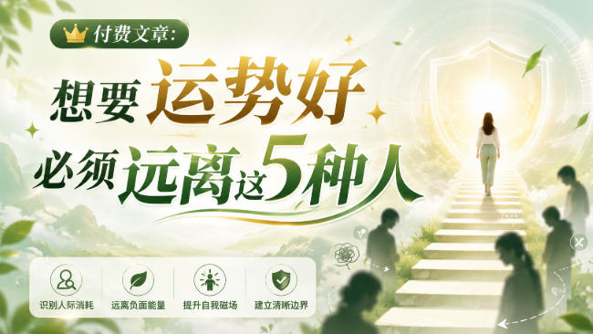 付费文章：想要运势好，必须远离这5种人-优优云创网