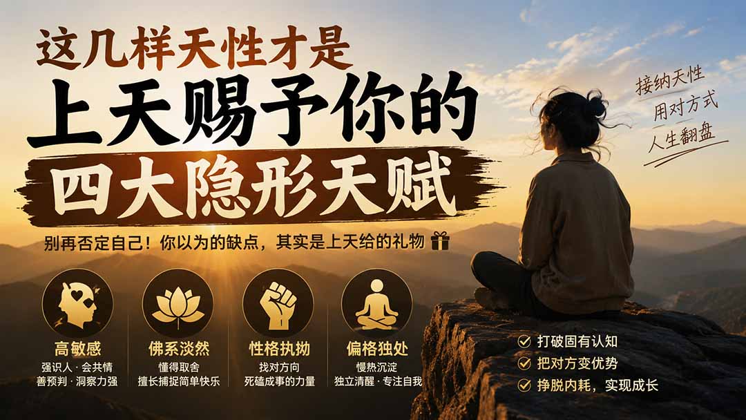 付费文章：这几样天性才是上天赐予你的四大隐形天赋-优优云创网