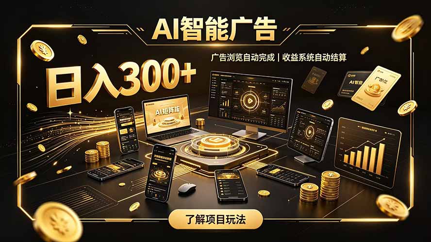自研 AI 系统｜轻资产起步｜长期稳定收益｜宝妈 上班族轻轻松松日入300+-优优云创网
