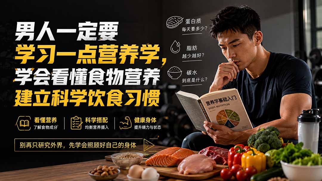 付费文章:男人一定要学习一点营养学,学会看懂食物营养建立科学饮食习惯-优优云创网