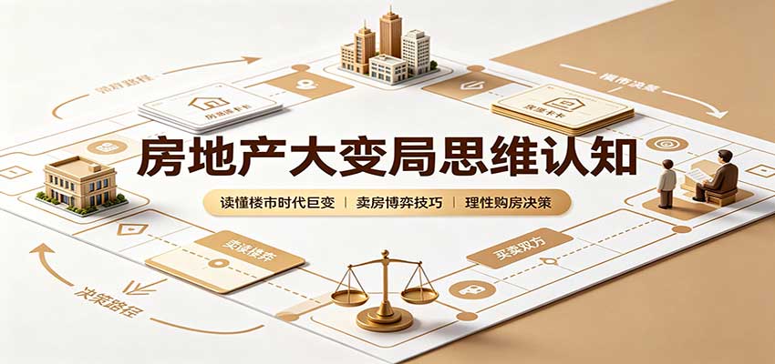 房地产大变局思维认知：读懂楼市时代巨变，卖房博弈技巧，理性购房决策-优优云创网