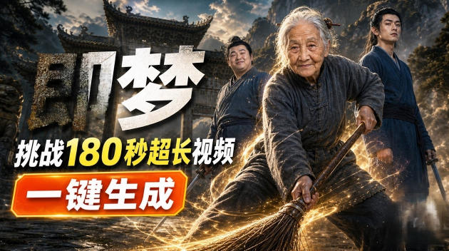 即梦挑战180秒超长视频!一键生成3分钟电影?完整制作流程详细分享!-优优云创网