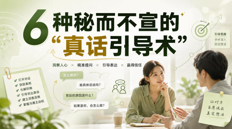 付费文章:6种秘而不宣的“真话引导术”-优优云创网
