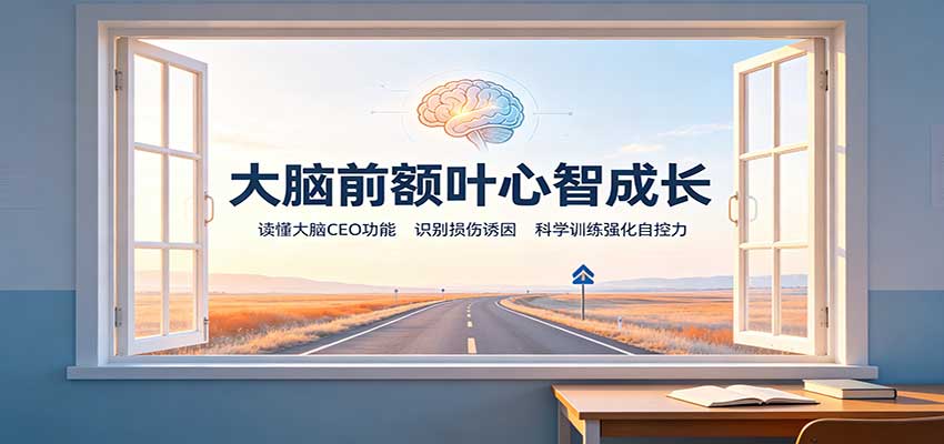 大脑前额叶心智成长:读懂大脑CEO功能,识别损伤诱因,科学训练强化自控力-优优云创网