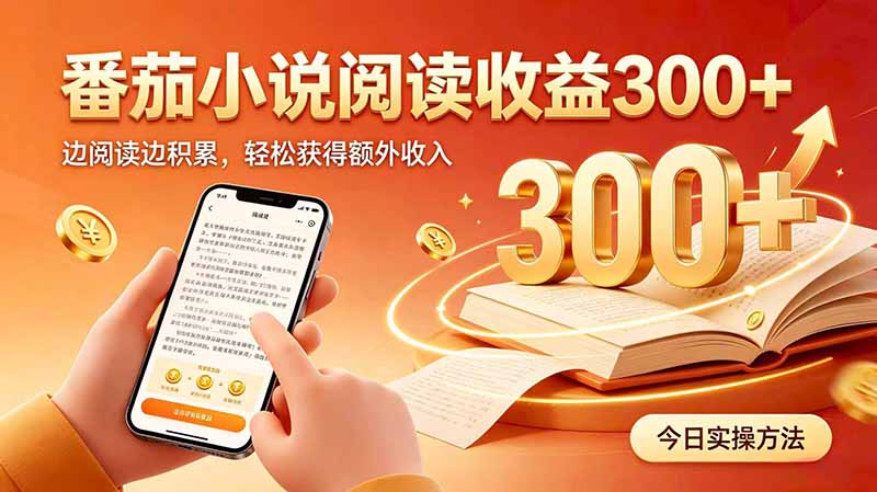 全自动番茄挂机玩法,日入300+边阅读边积累,轻松获得额外收入-优优云创网