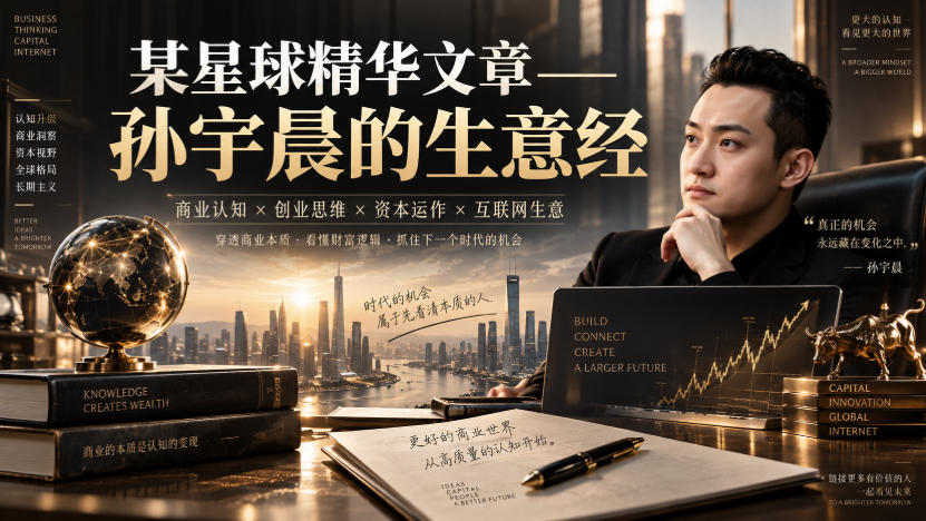 某星球精华文章——孙宇晨的生意经-优优云创网