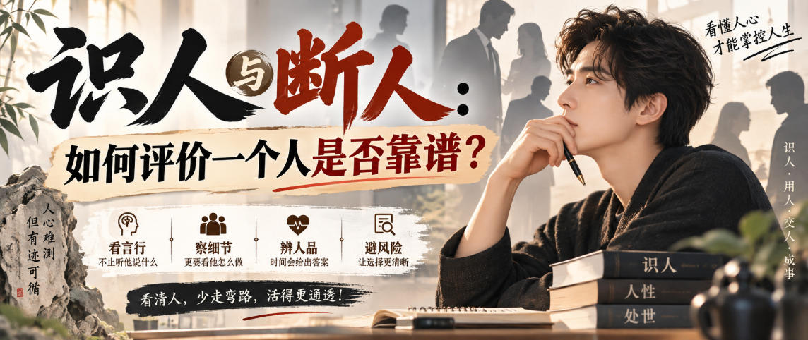 20260906142857242-a7c778e7f1be9bd75789eb07e3494cbd 付费文章:识人与断人:如何评价一个人是否靠谱?